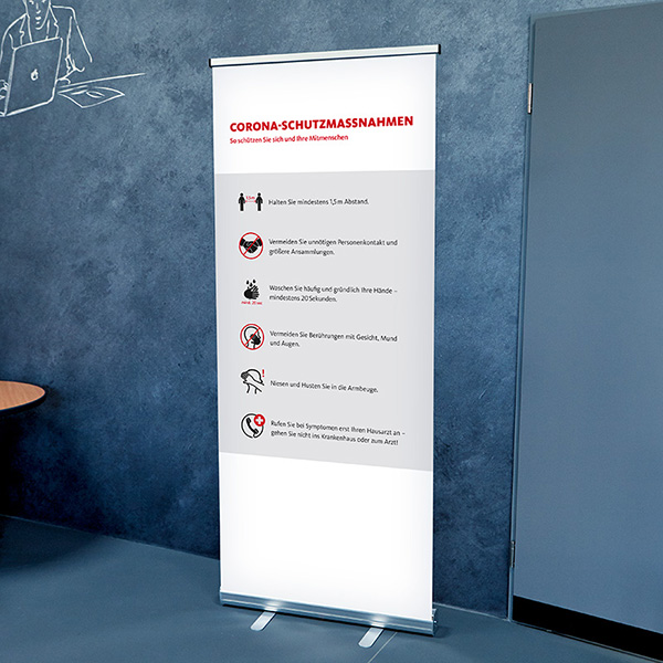 Safety Roll-up-Display - bedruckt