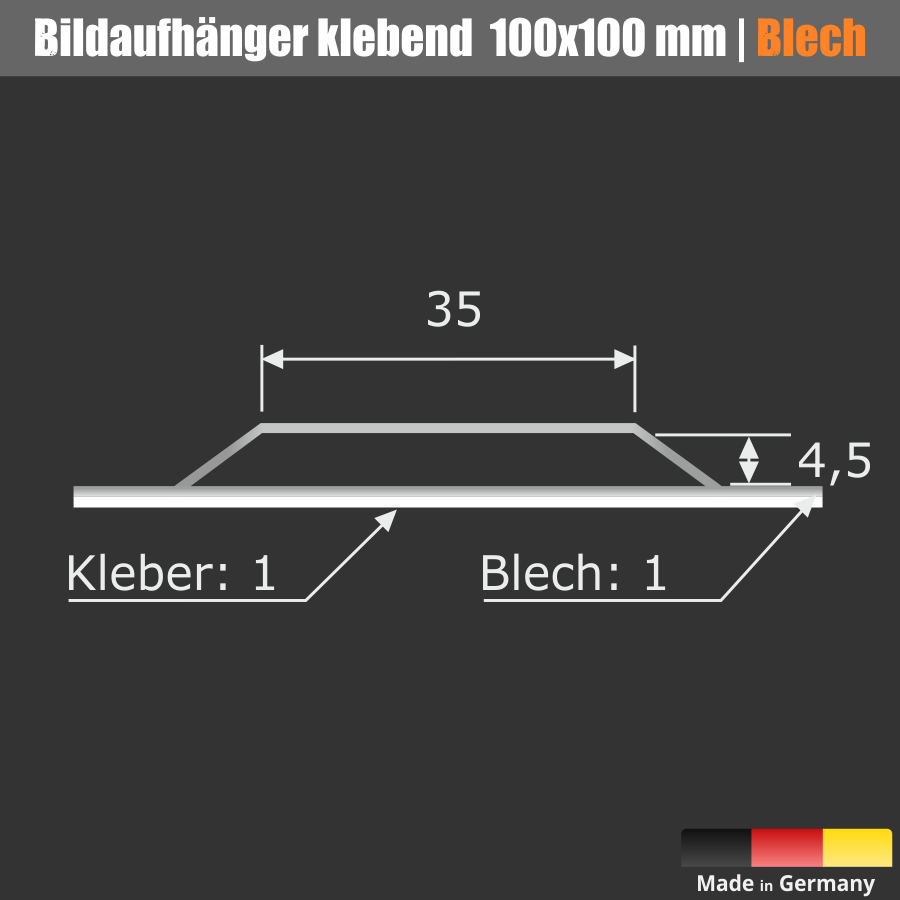 Bildaufhänger bis 12kg, 2er Set