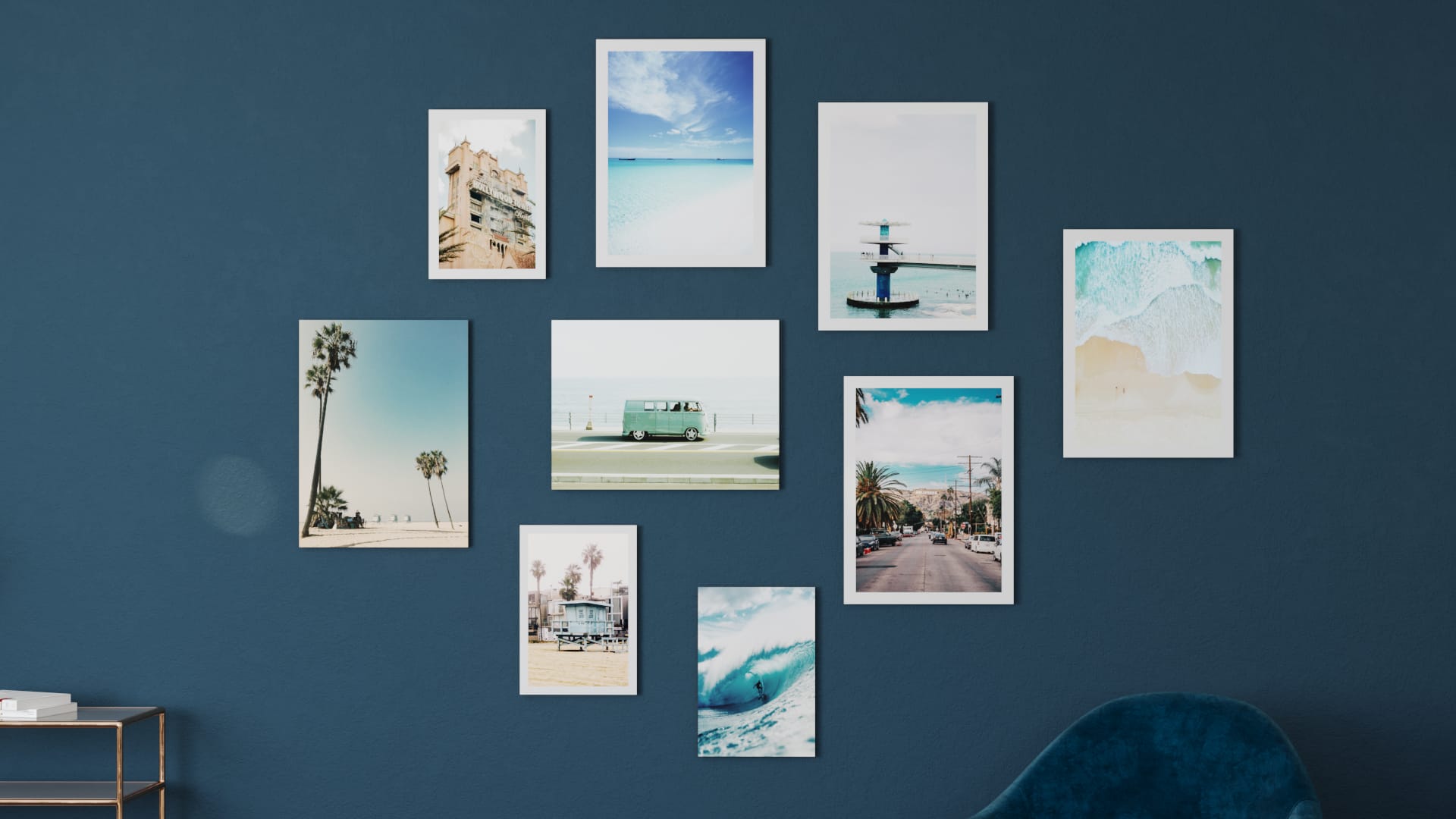 Urlaubsfotos in individuellen Formaten auf leichter Hartschaumplatte  im hochwertigen Direktdruckverfahren angefertigt