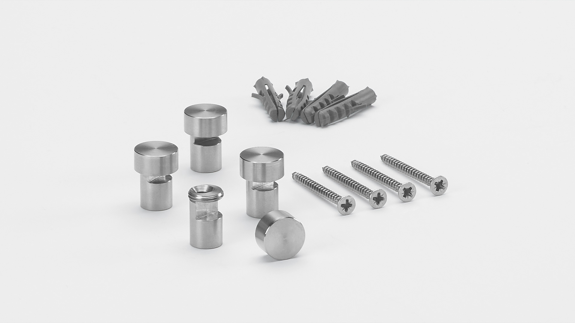 Wandhalter Edelstahl, 4er Set