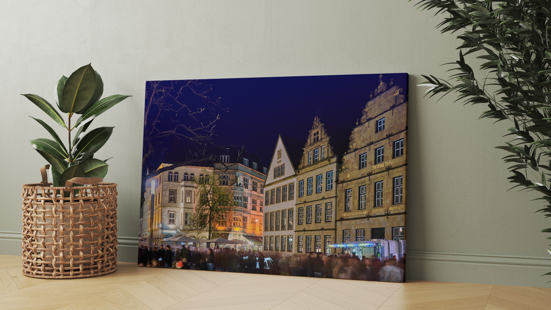 Der alte Markt im Menschenmeer