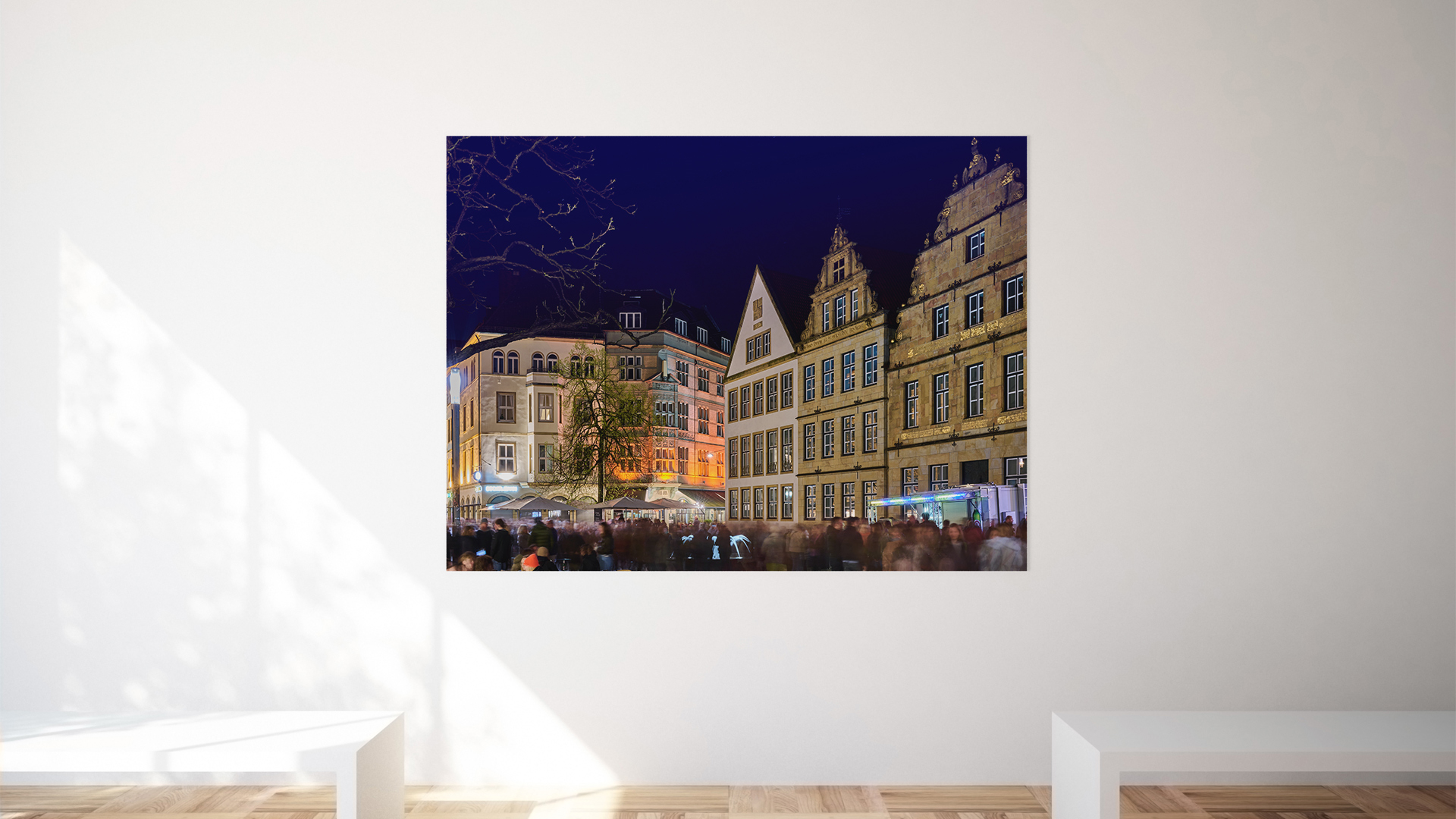 Der alte Markt im Menschenmeer