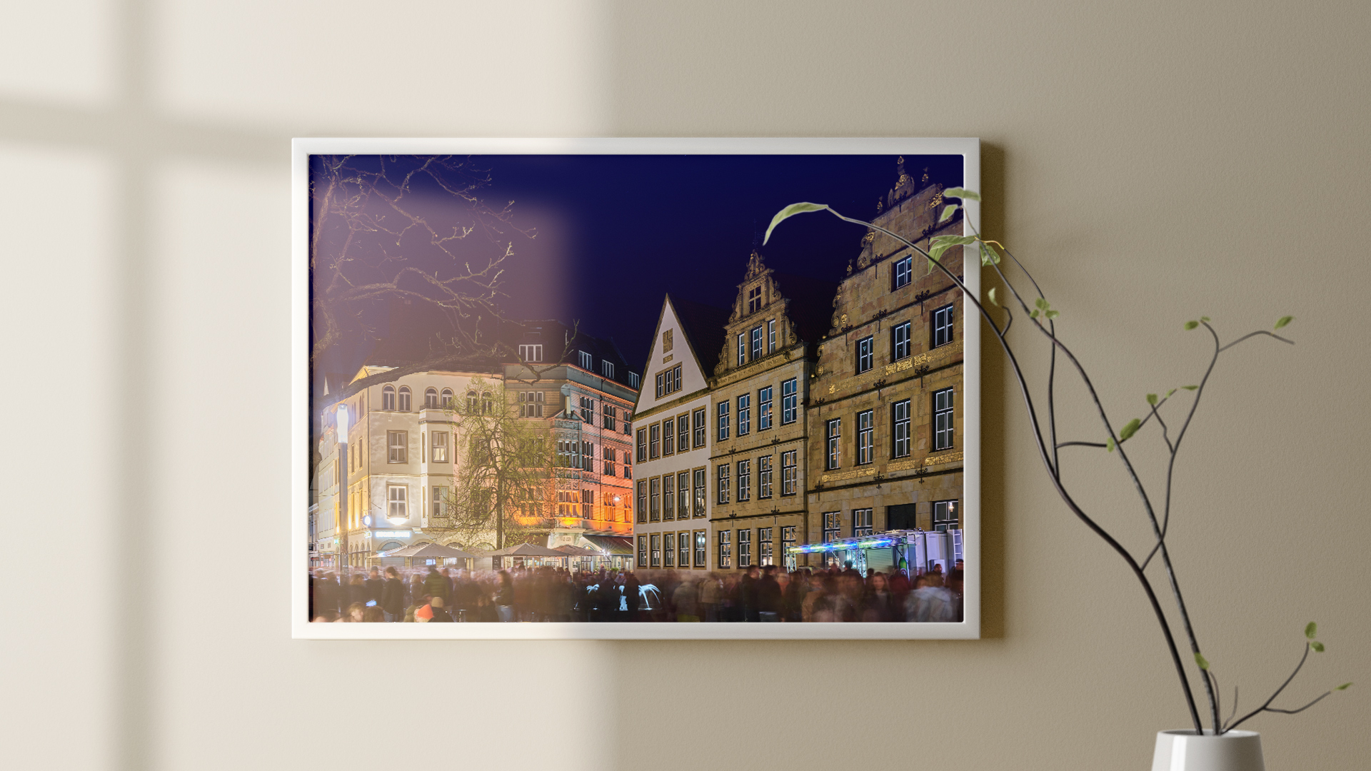 Der alte Markt im Menschenmeer